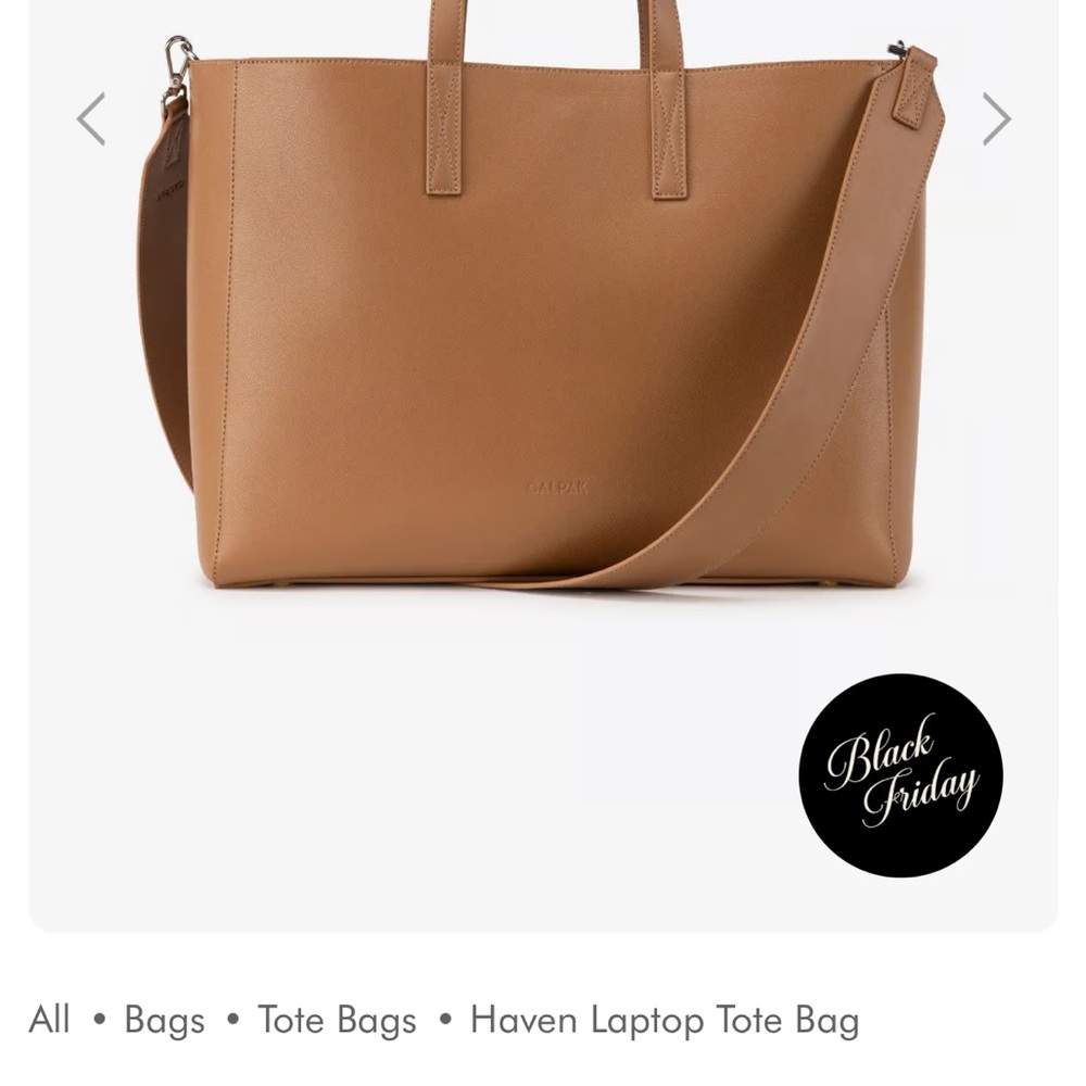 Calpak Haven Laptop Tote Bag, Toffee, great condition!